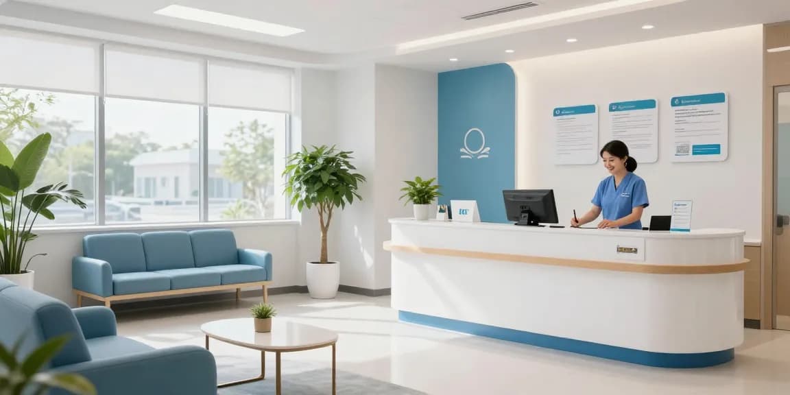 David Hoffmeister reviews in a healthcare setting, showcasing compassionate patient care in a medical clinic.