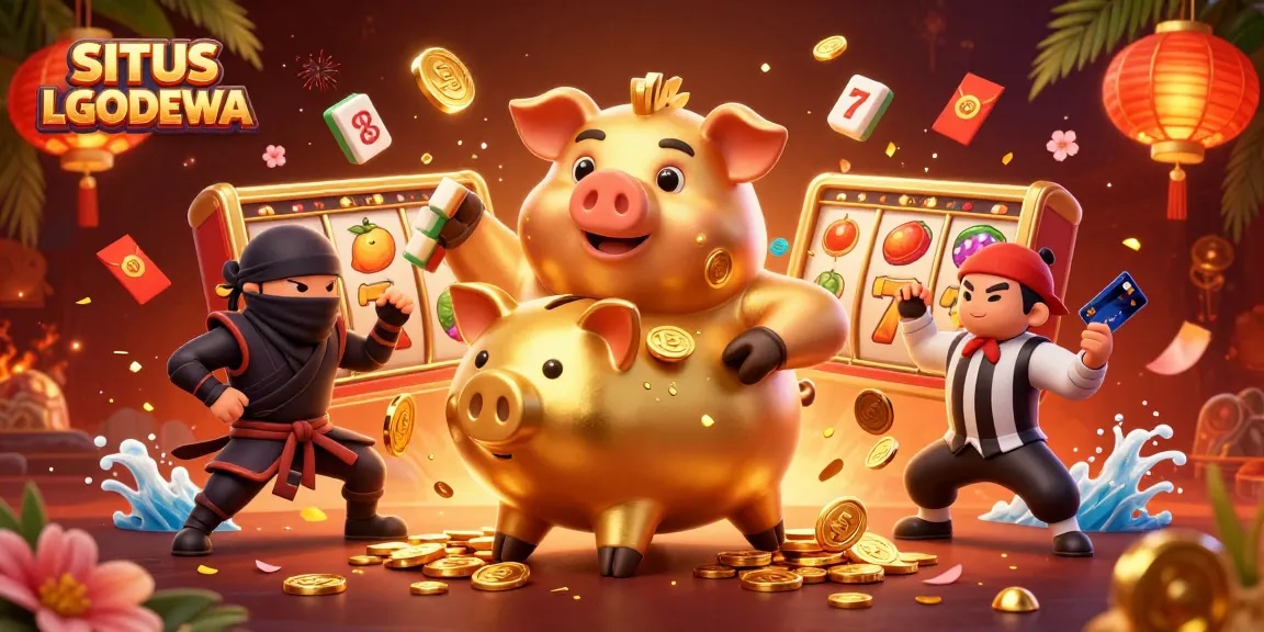 Experience thrilling gameplay with SITUS LGODEWA's vibrant slot scenes featuring dynamic 3D characters.