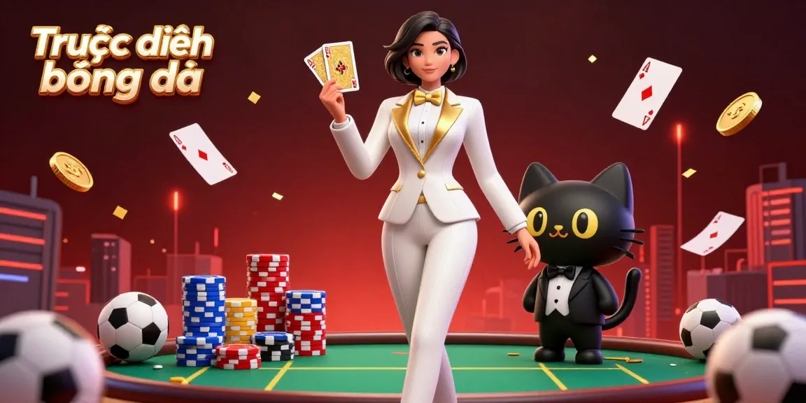 Engage in Trực tiếp bóng đá with this vibrant 3D illustration showcasing sports balls and betting slips.