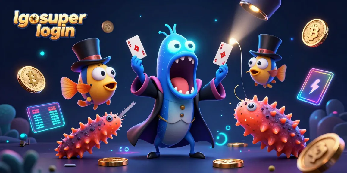 Engage with exciting magic acts at lgosuper login featuring deep-sea creatures in a casino scene.