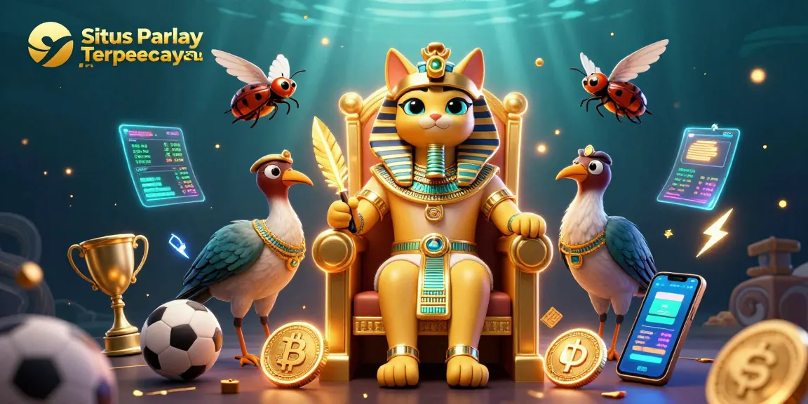 Situs Parlay Terpercaya 7meter showcases energetic sports betting elements in vibrant 3D illustration.
