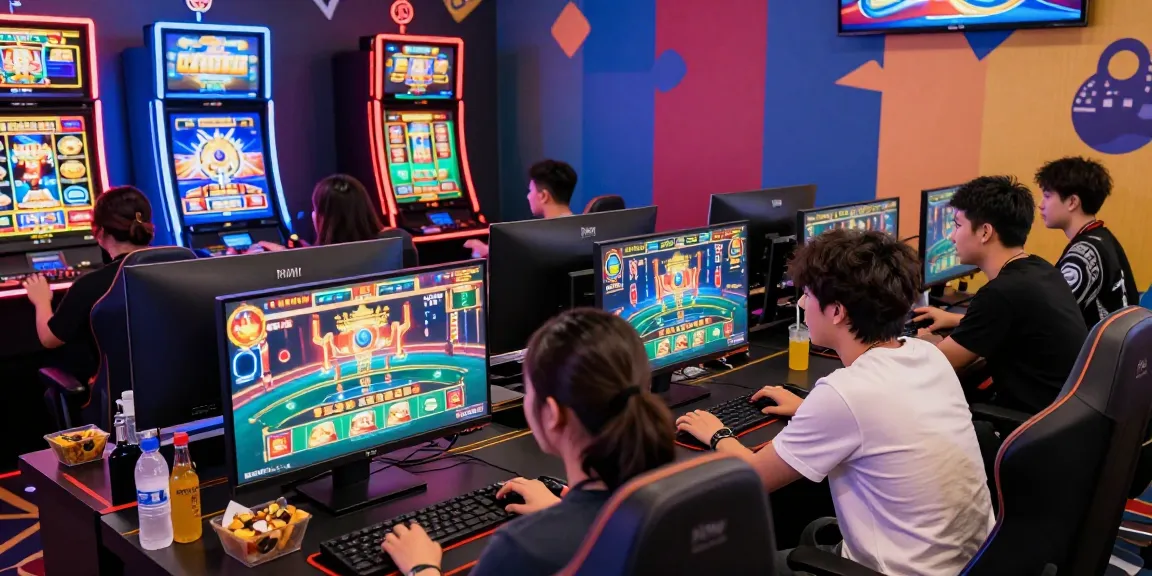 Exciting scene of friends enjoying MBM娛樂城 gaming platform with vibrant graphics and social atmosphere.