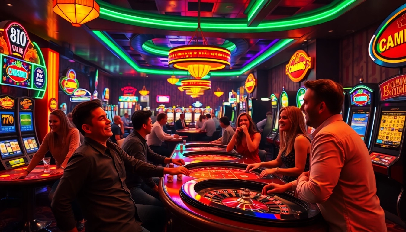 Experience the thrill of Non gamstop Casino Uk with lively players at a vibrant gaming table.