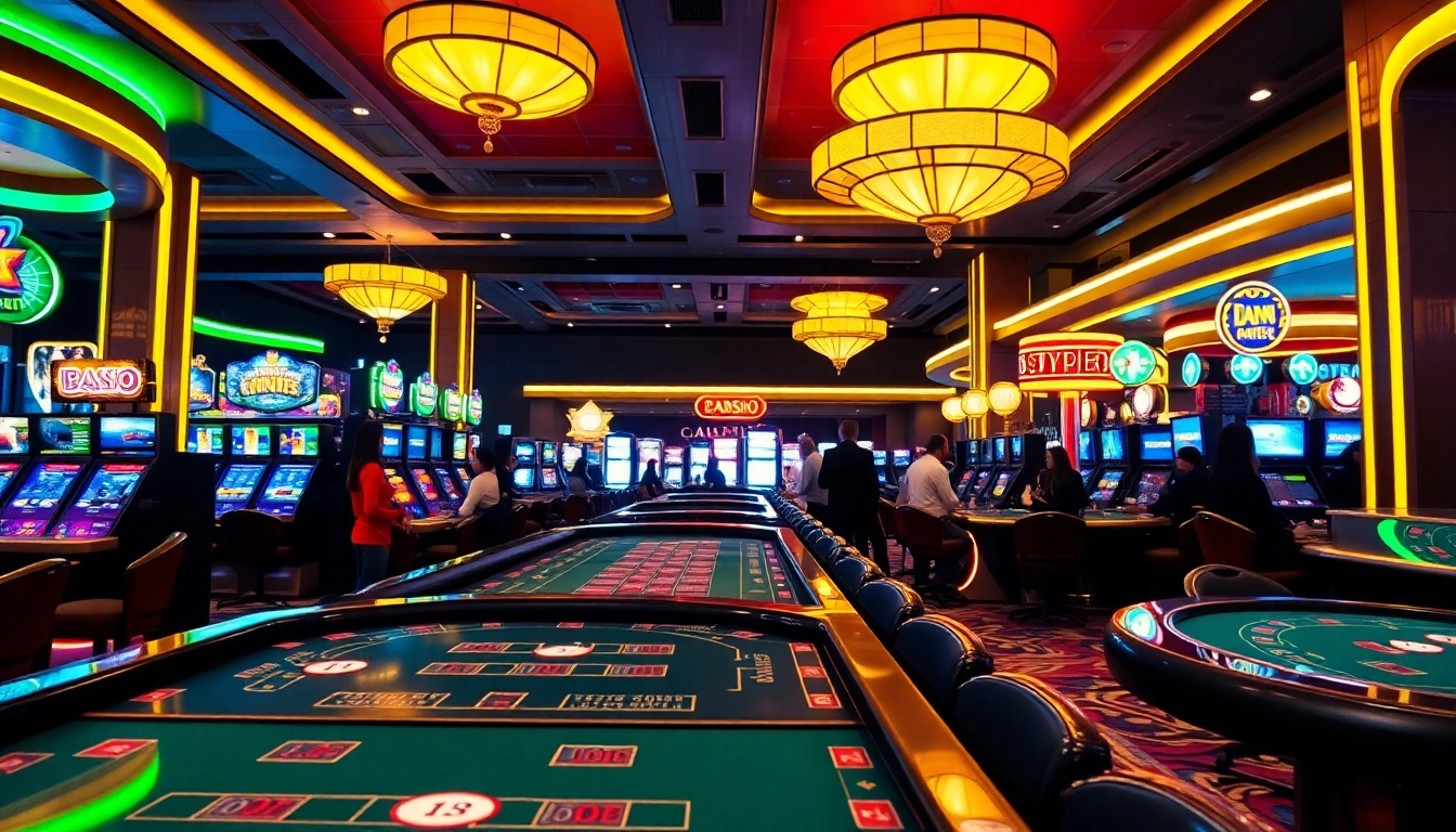 Engaging non gamstop Casino Uk scene with vibrant gaming tables and lively atmosphere.