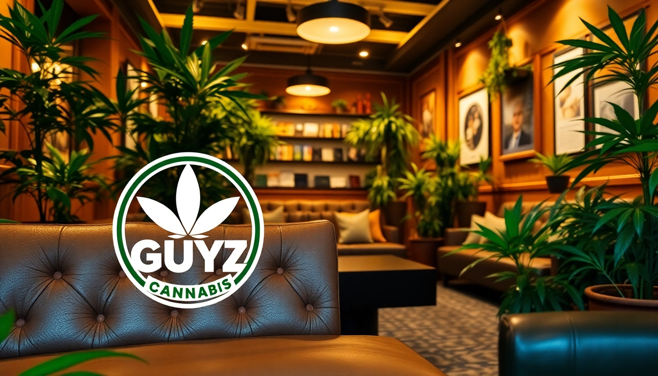 Relaxed atmosphere at Green Guyz Cannabis Club Madrid: highlighting stylish lounge seating and lush plants.