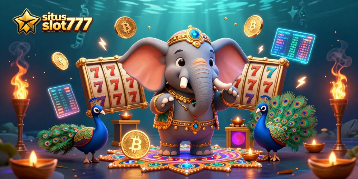 Experience the thrill of situs slot777 in this vibrant casino scene featuring dazzling characters and rich game elements.