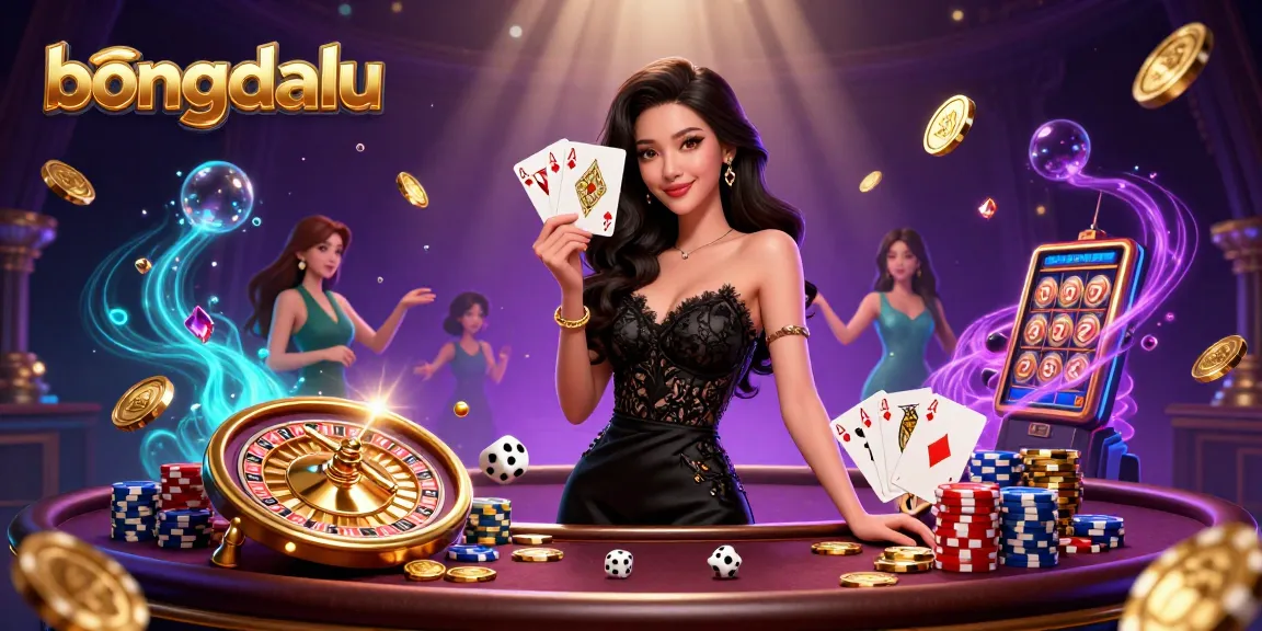 Experience thrilling moments with bongdalu, showcasing live scores and gaming excitement in a vibrant casino scene.