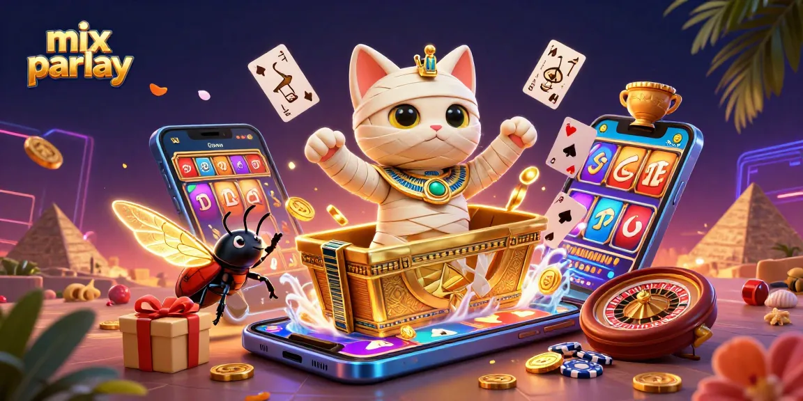 Experience thrilling mix parlay betting with vibrant characters and dynamic gaming elements.