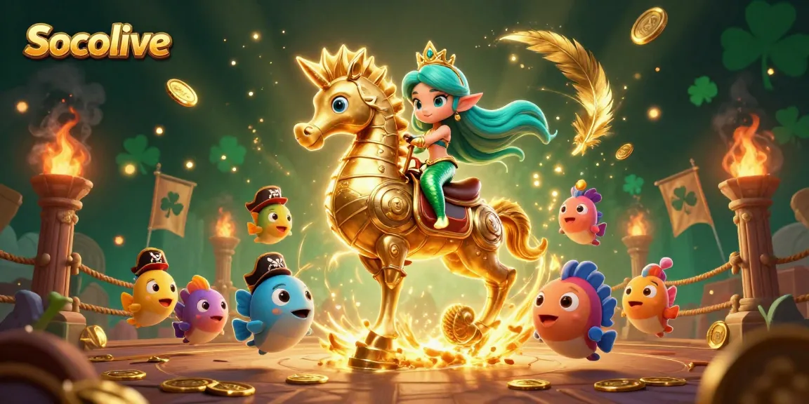 Socolive's vibrant 3D illustration showcases engaging gambling atmosphere with thematic characters and dynamic elements.
