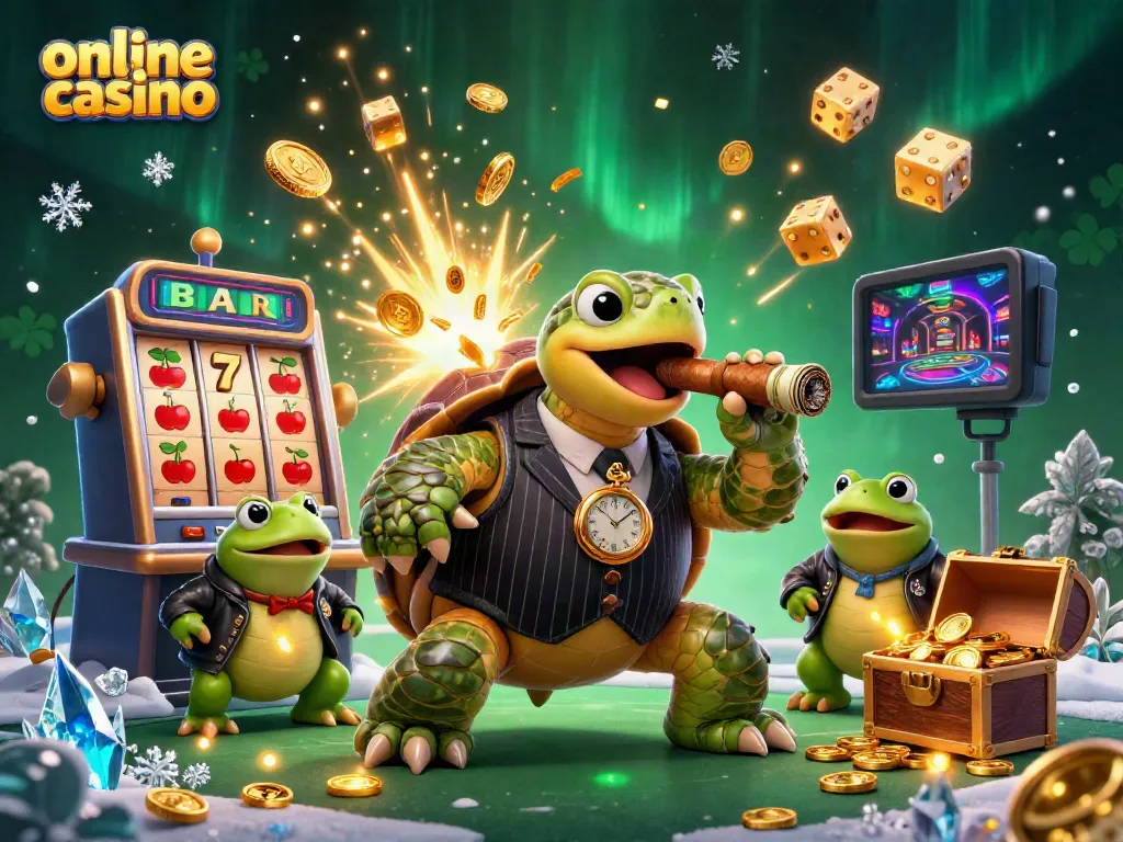 Experience thrilling moments at an online casino with unique characters and dynamic gaming elements.