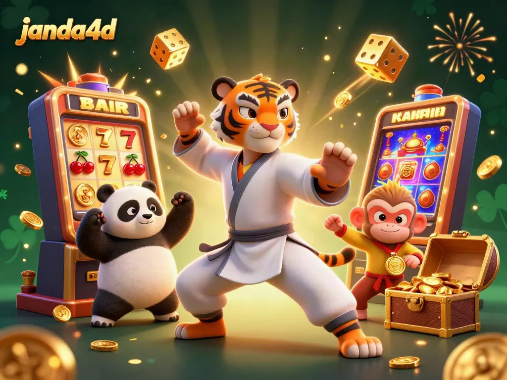 Menangkan permainan janda4d dengan karakter kung fu dan slot jackpot berwarna-warni yang menarik.