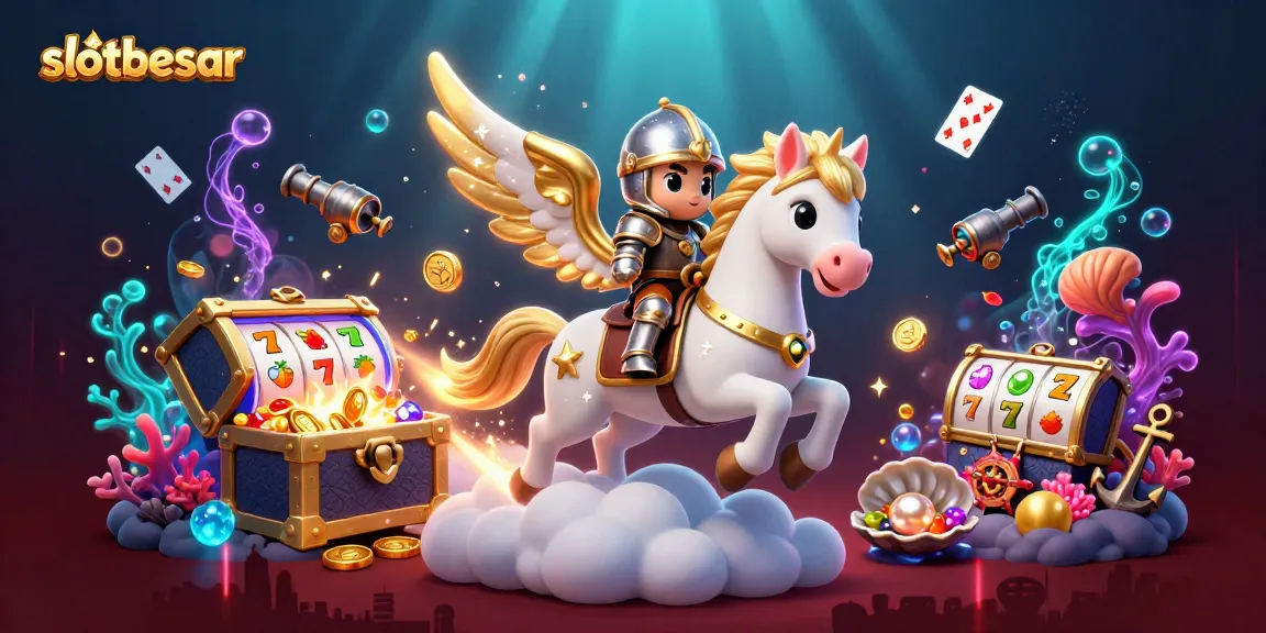 Experience slotbesar's adventures with knights and treasures in an exciting online gaming realm.