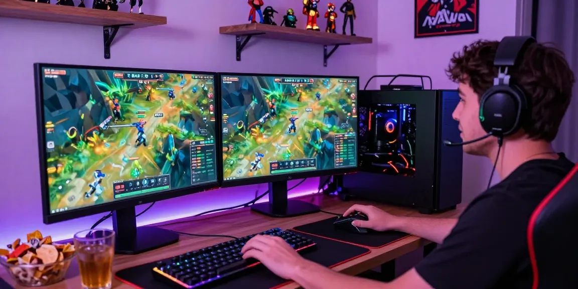 NAGA2000 gaming enthusiast engaged with vibrant live RTP data in immersive gaming setup.
