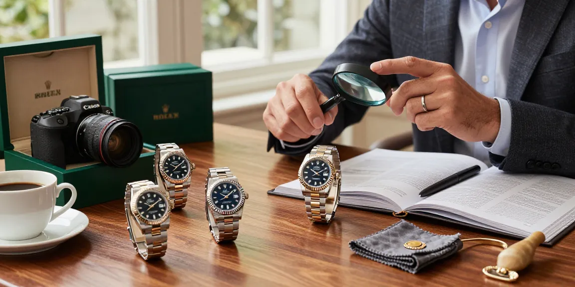 Elegant showcase of rolex super clone watches emphasizing luxury and detail.