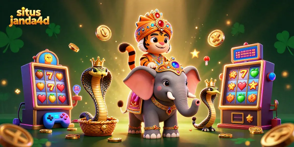 Gambarkan situs janda4d di dunia perjudian dengan karakter menarik dan elemen permainan slot.