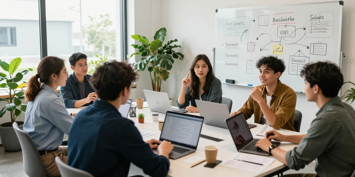 Innovative entrepreneurs collaborating in a vibrant workspace at https://www.startsomethingpc.com.