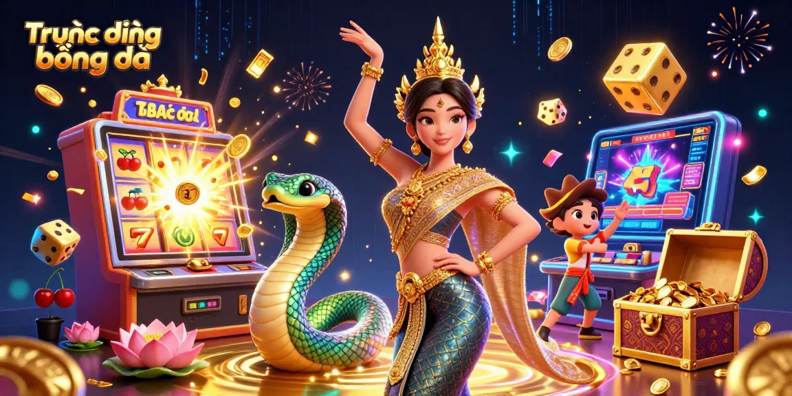 Experience Trực tiếp bóng đá with vibrant visuals and exciting casino elements in a dynamic scene.