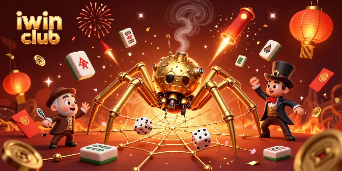Experience thrilling gameplay with iwin club, featuring a 3D spider web of fortune.