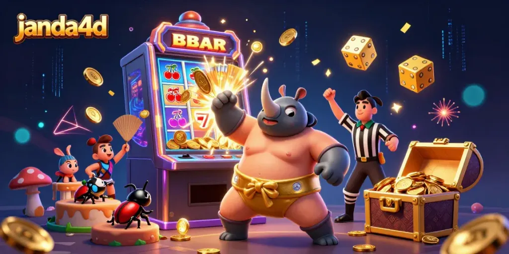 Janda4d menyediakan pengalaman slot online yang mengasyikkan dengan ilustrasi kasino yang menarik.