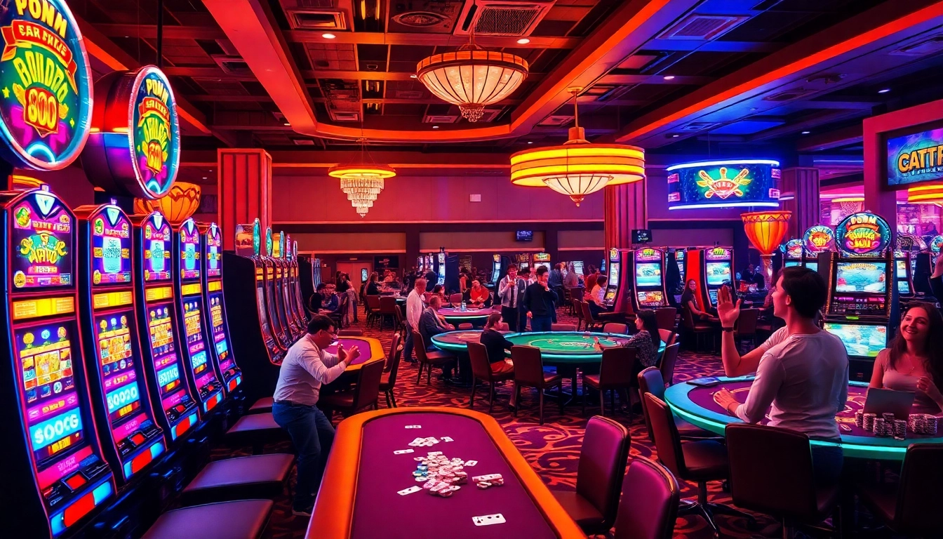 Experience the excitement of the 92 pkr download at a bustling casino scene.