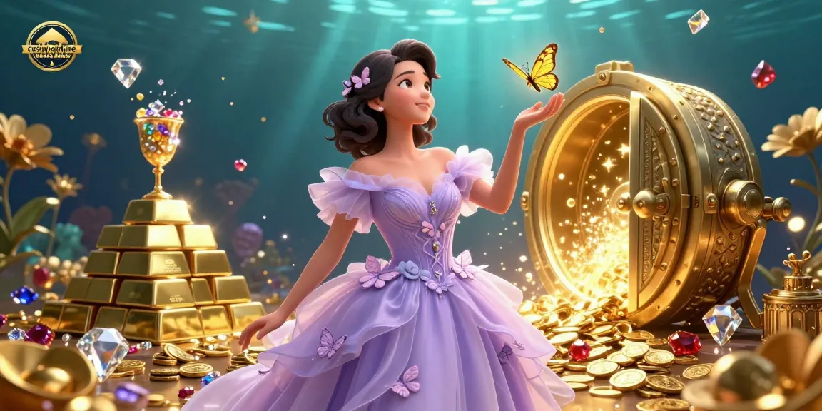 Scopri l'attrattiva dei casinò online non AAMS con la nostra straordinaria illustrazione 3D che mette in mostra tesori d'oro e un gameplay incantevole.