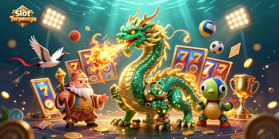 Experience the thrill of Slot Terpercaya with vibrant slot elements and dynamic characters in action.