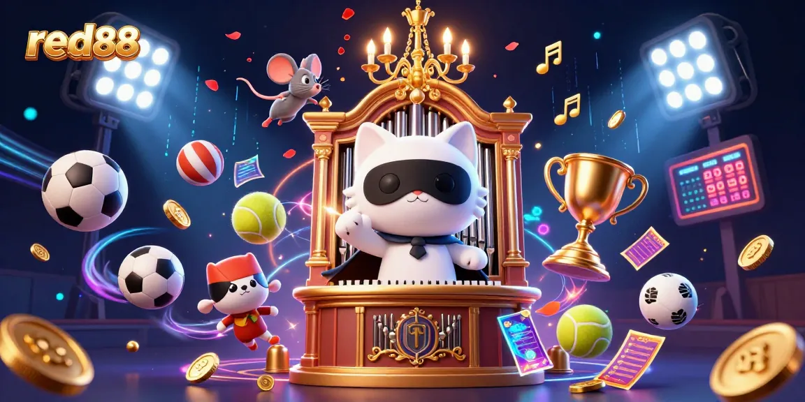 Experience thrilling wins at red88 with exciting sports betting, vibrant casino illustrations, and engaging gameplay.