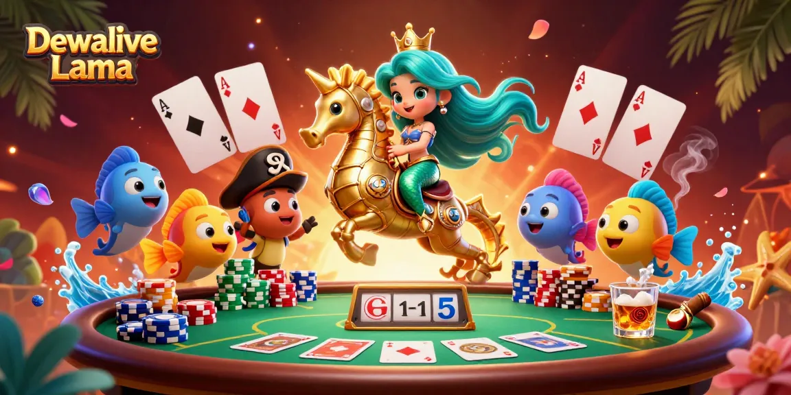 Dewalive Lama captivates players with a vibrant online gambling scene featuring a mermaid princess and rewards.