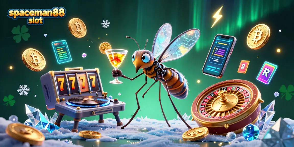 Spin the reels with spaceman88 slot as an animated mosquito mascot and trilobite DJ create excitement.
